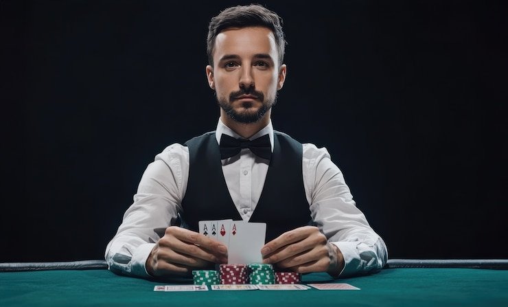Tampilan meja Speed Blackjack live dealer di platform landak88 dengan dealer profesional